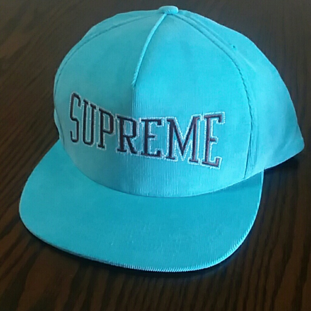 Supreme Dotted Arc 5 Panel Hat (Light Blue) 💯auth